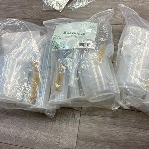 Graduated Cylinders Set. Styrdy plastic cylinders. Easy to read increments. New.